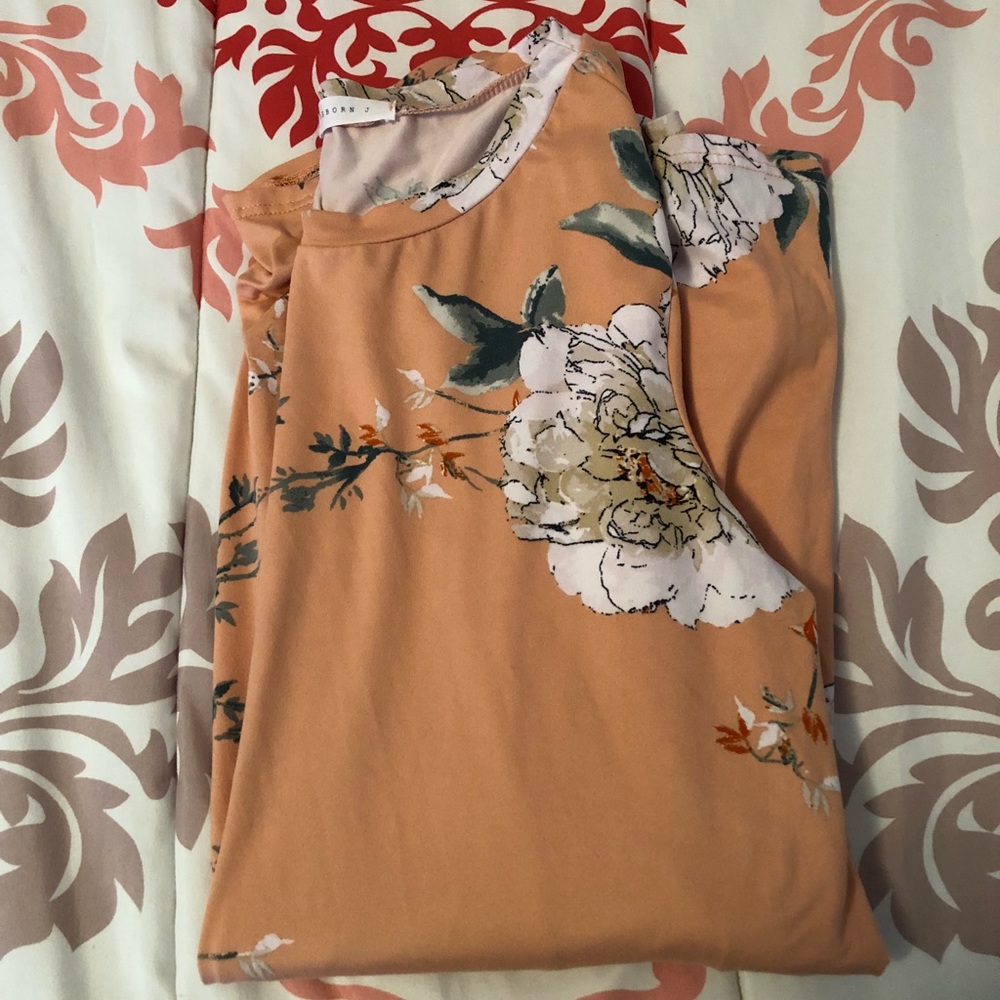 Women’s 3/4 sleeve floral print blouse